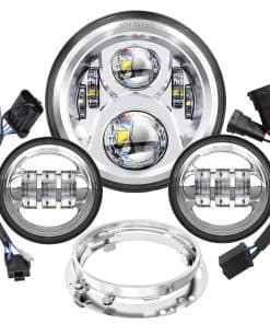 Faro LED de Motocicleta de 7 pulgadas AVOUZ, Kit de 4.5" de