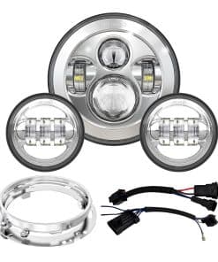 AVOUZ Faro LED para Motocicleta de 7 pulgadas con Luces de