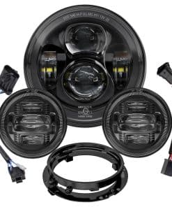 Faro delantero LED de 7 pulgadas para motocicleta con luces