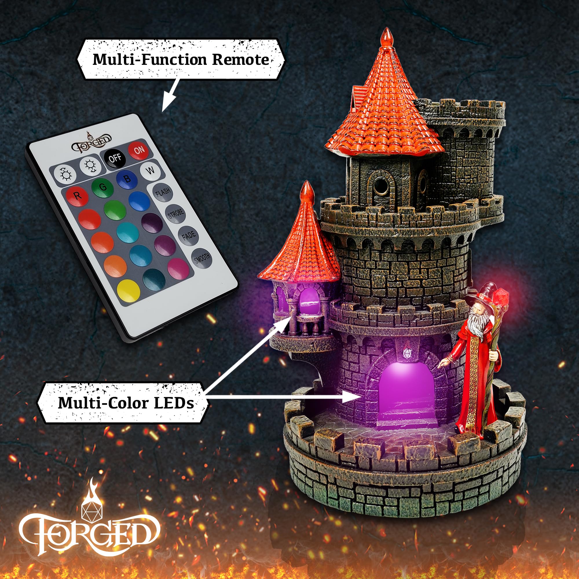 Torre de dados del castillo del mago Forged Dice Co. - - Imagen 7