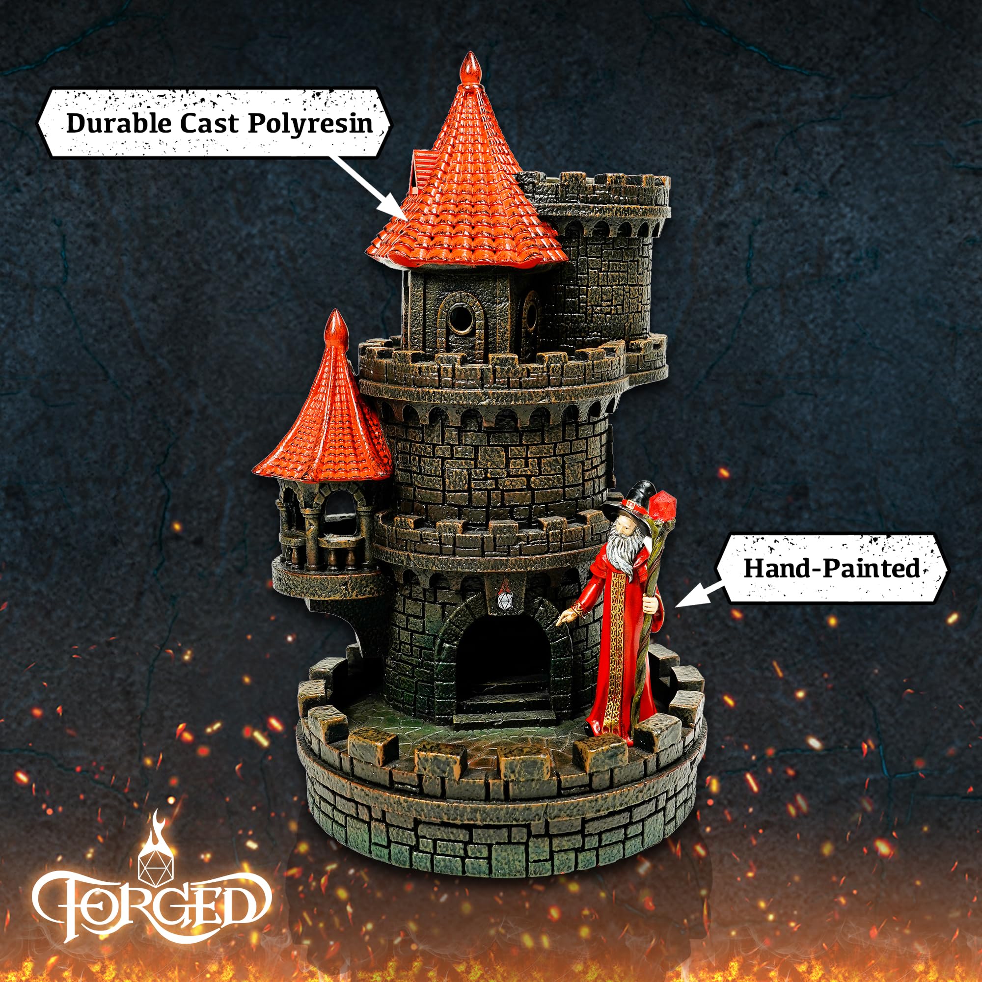 Torre de dados del castillo del mago Forged Dice Co. - - Imagen 6