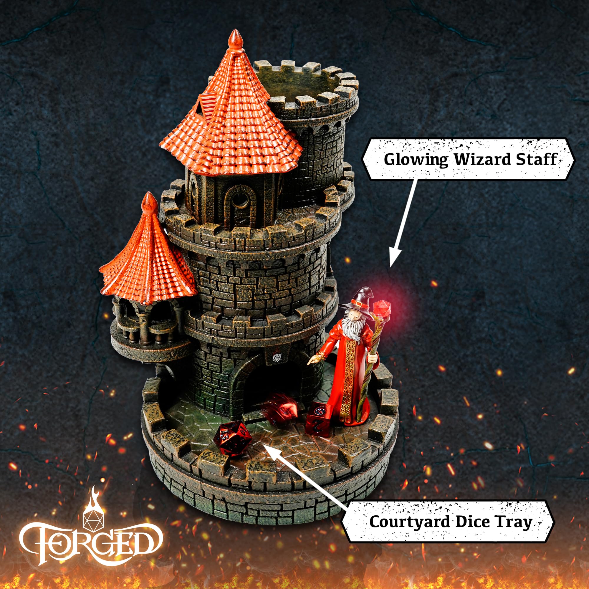 Torre de dados del castillo del mago Forged Dice Co. - - Imagen 8