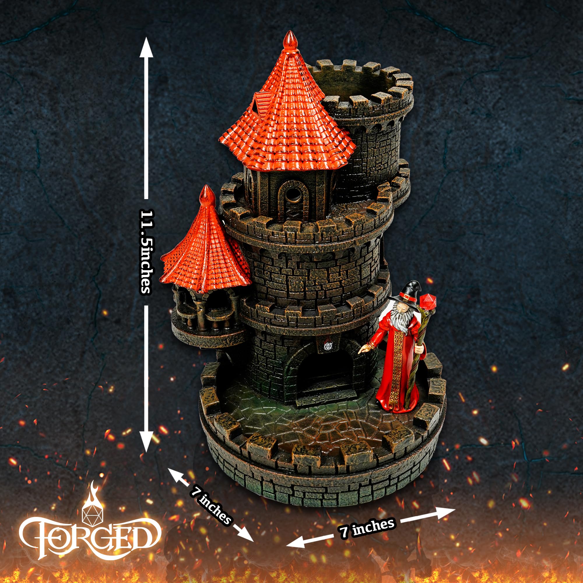 Torre de dados del castillo del mago Forged Dice Co. - - Imagen 5