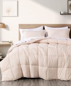 Juego de Edredón de 3 Piezas en Color Rosa Claro Chezmoi