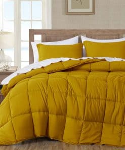 Juego de Edredón Chezmoi Collection de 3 Piezas -Mostaza