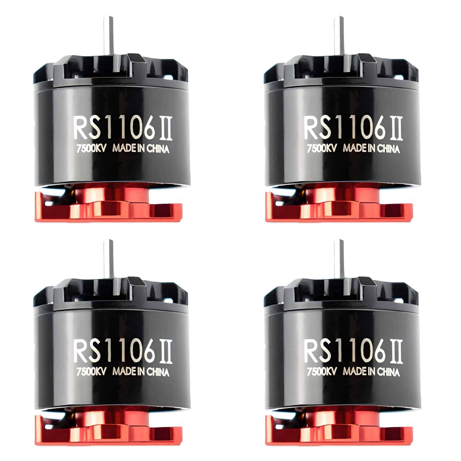4 Motores Brushless Emax 1106 II 6000KV 2-3S 15A para