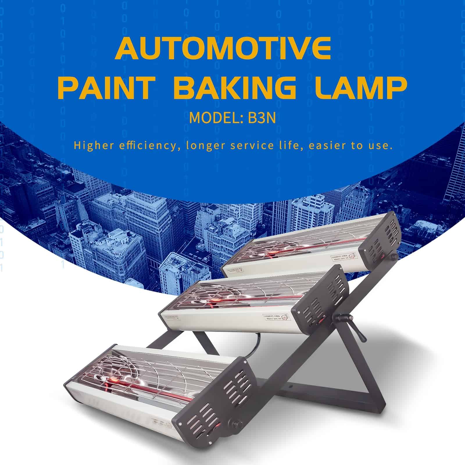 Lámpara de Curado de Pintura Infrarroja Solary - 3000W 110V - Imagen 7