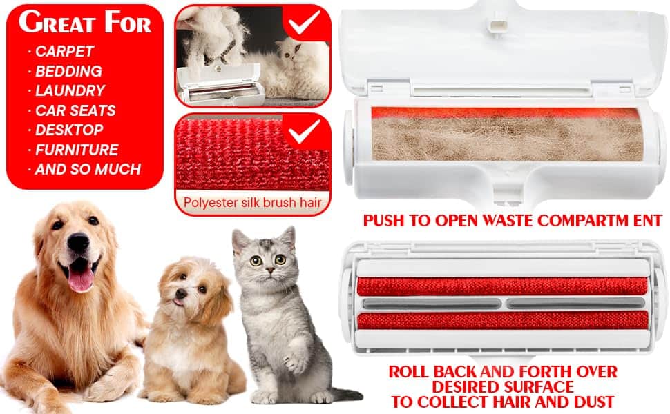 Rodillo Quita Pelos de Mascotas - Removedor de Pelo de - Imagen 9