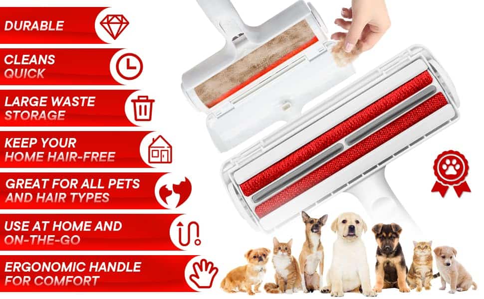 Rodillo Quita Pelos de Mascotas - Removedor de Pelo de - Imagen 8