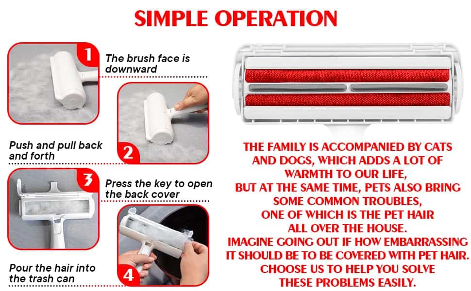 Rodillo Quita Pelos de Mascotas - Removedor de Pelo de - Imagen 10