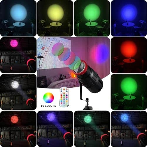AeeKoo Pinspot Lights, Enfoque Manual 18W Foco de Bola de - Imagen 10