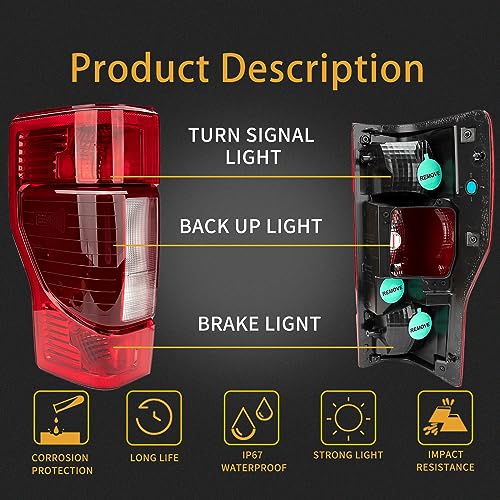 MiKaFex Luz Trasera Izquierda del Conductor Compatible con - Imagen 3