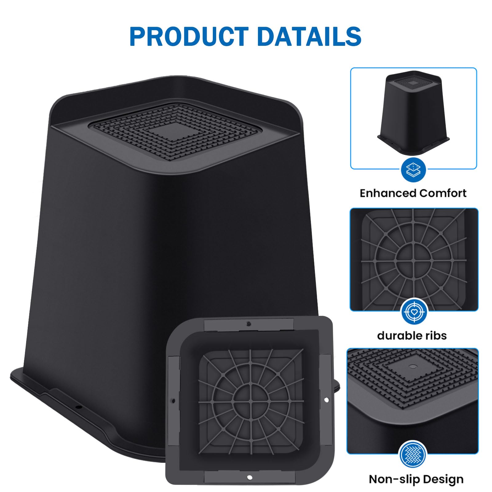 Elevadores para Cama ANNKUT de 8 Pulgadas de Alta - Imagen 4