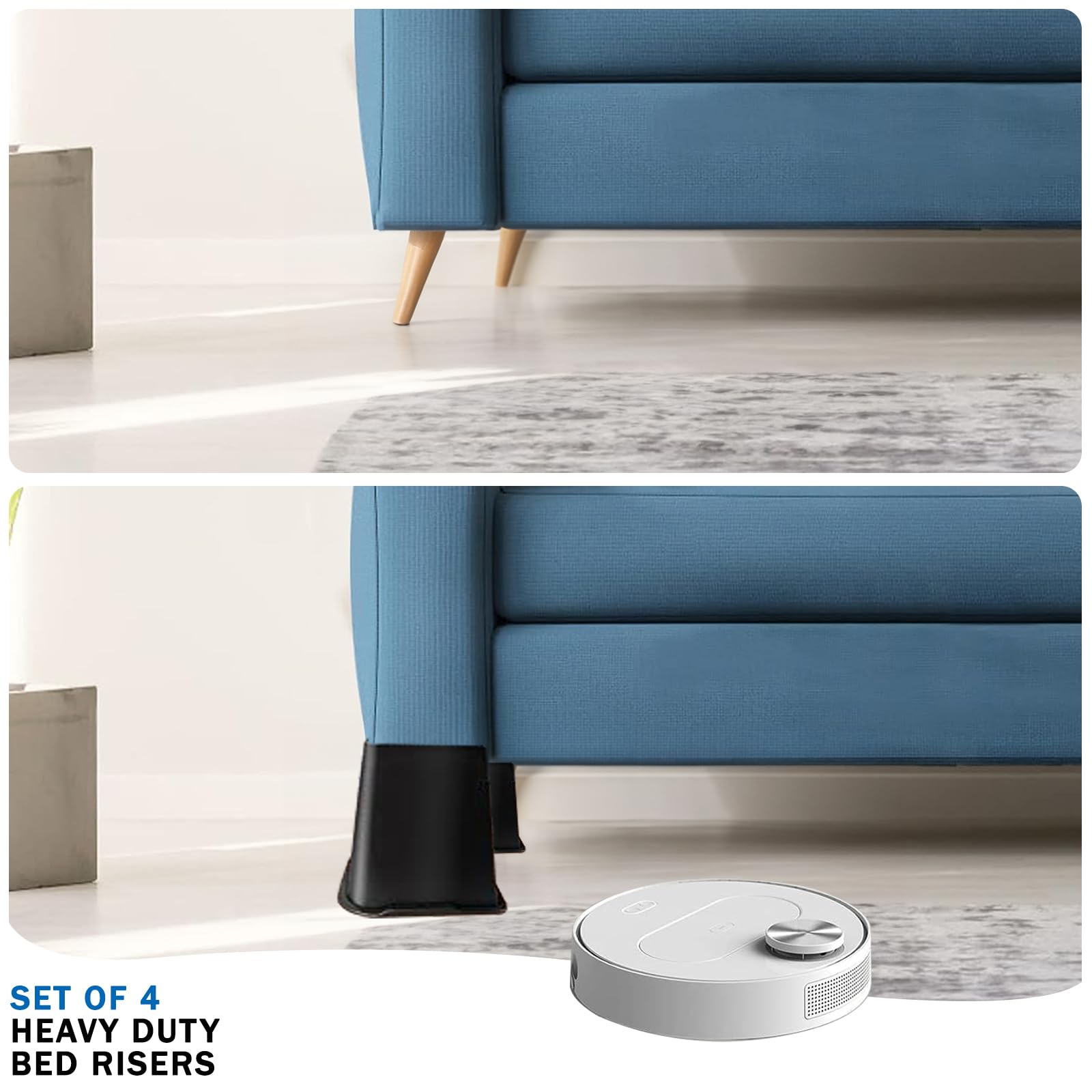 Elevadores para Cama ANNKUT de 8 Pulgadas de Alta - Imagen 6