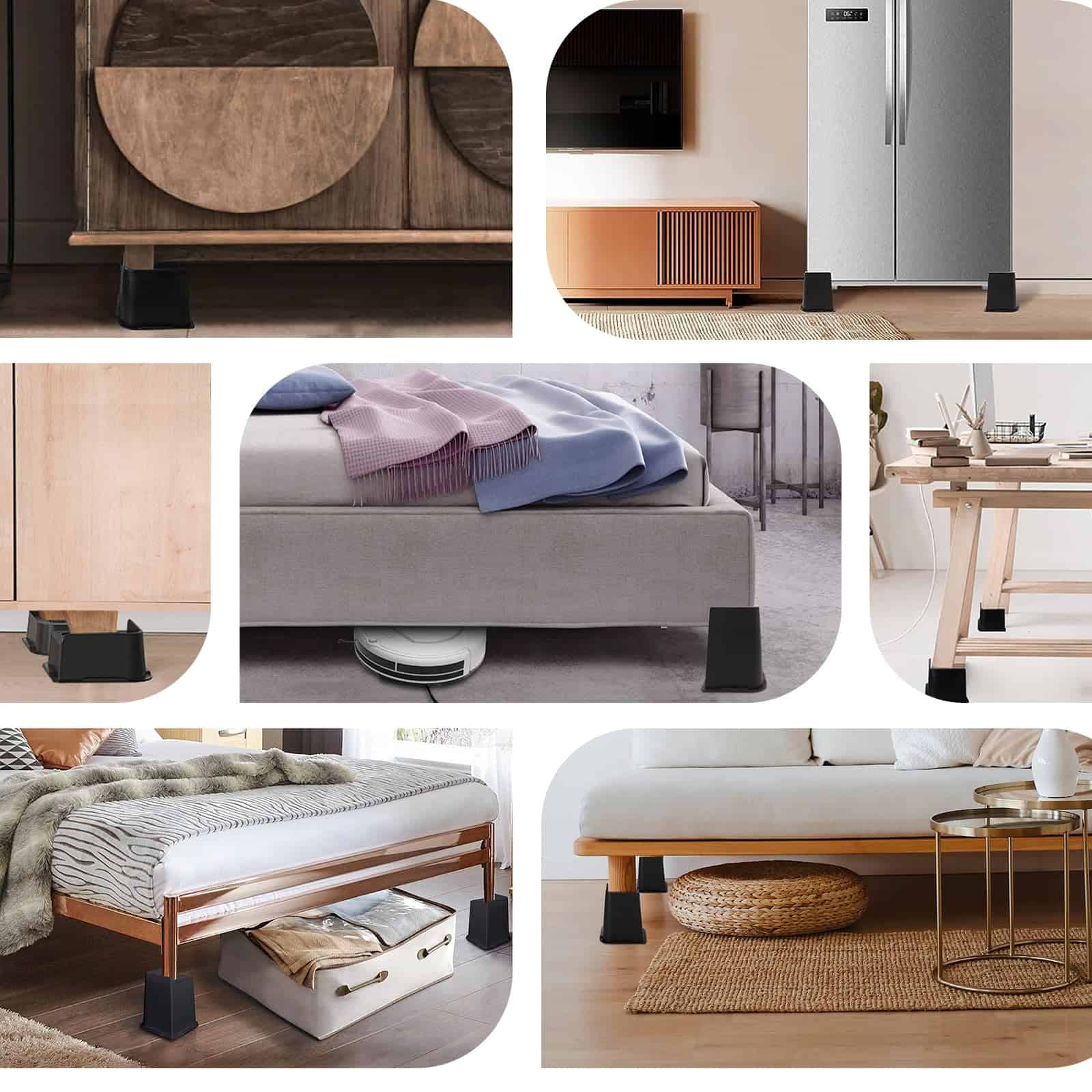 Elevadores de Cama de 2 Pulgadas ANNKUT Heavy Duty, - Imagen 8