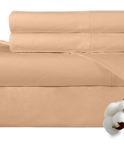 Juego de sábanas de algodón peinado 100% 300 hilos Royale