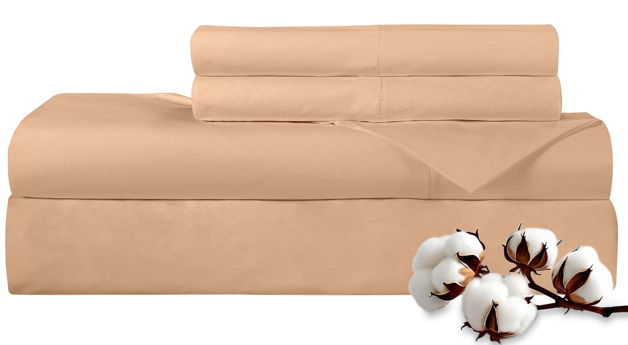 Juego de sábanas de algodón peinado 100% 300 hilos Royale