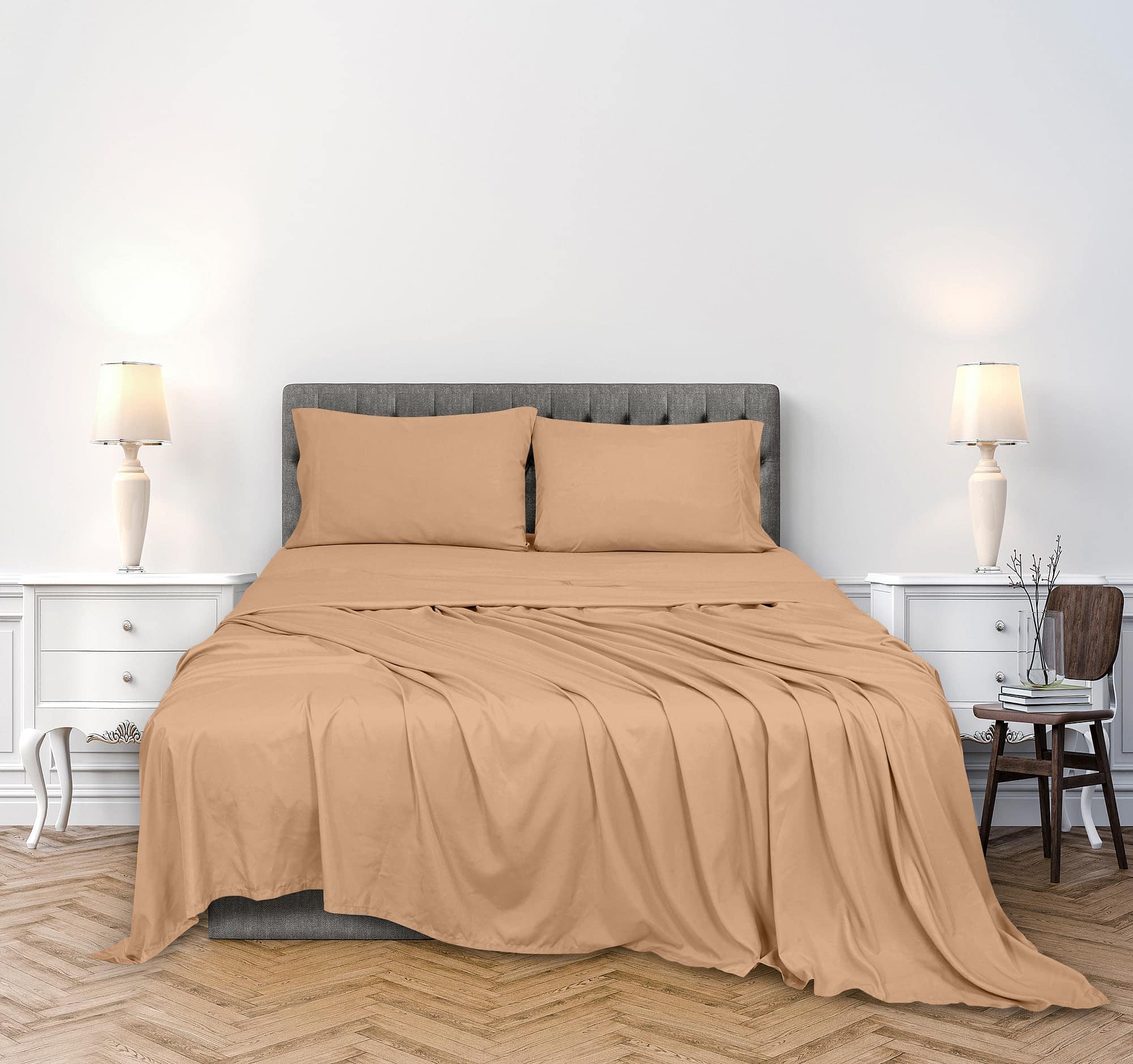 Juego de sábanas de algodón peinado 100% 300 hilos Royale - Imagen 3