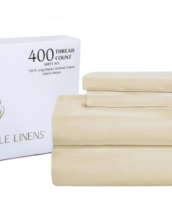 Juego de sábanas de algodón americano 100% de 400 hilos