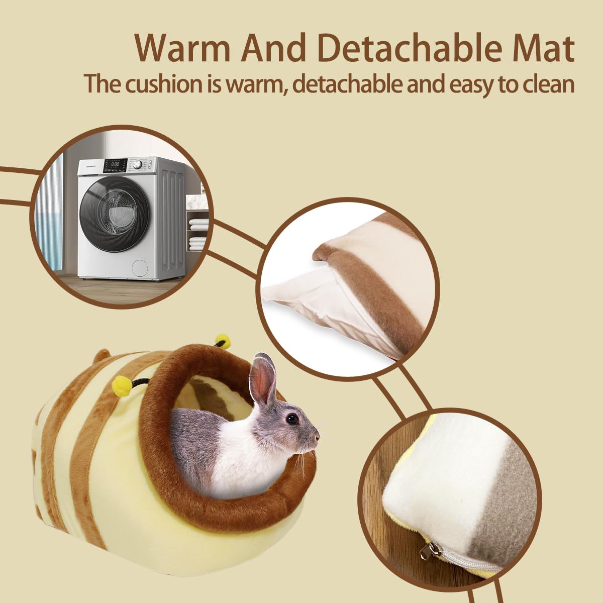 Cama y escondite para cobayas y otros animales pequeños - Imagen 7