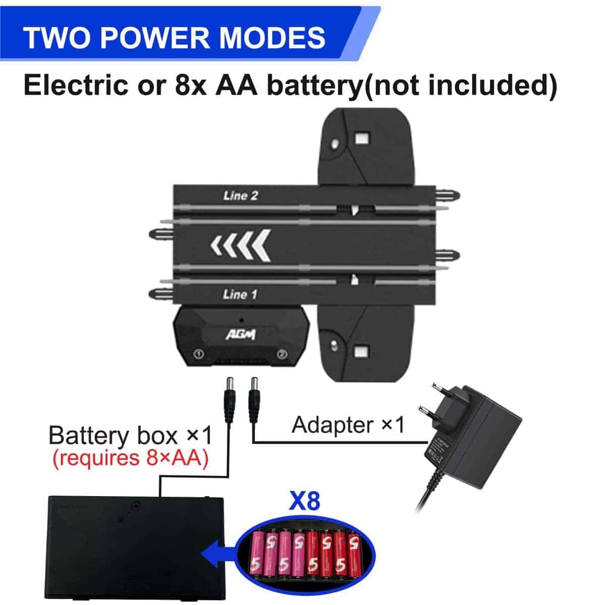 Set de Pista de Carreras Slot de Alta Velocidad GINCHO, - Imagen 4