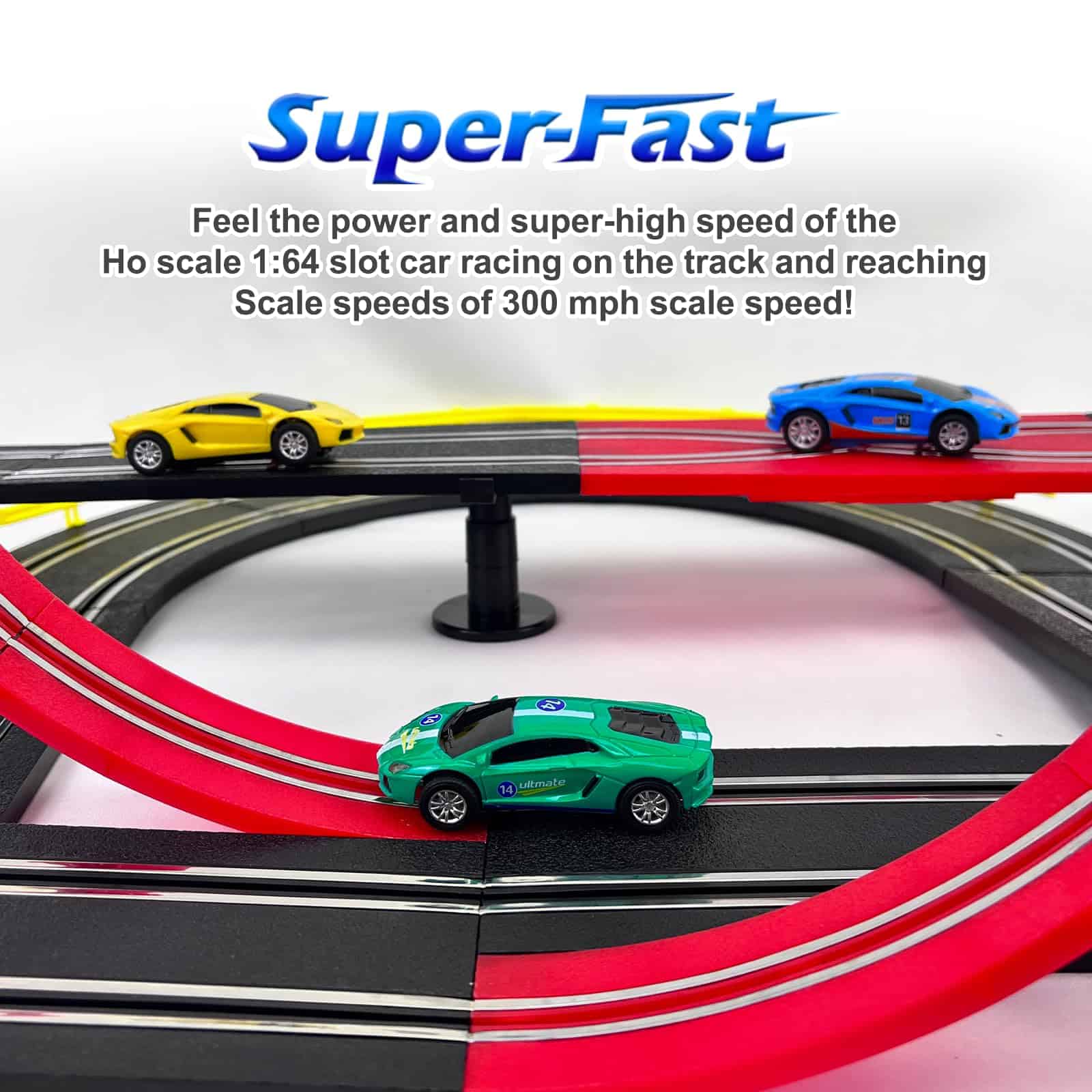 Set de Pista de Carreras Slot de Alta Velocidad GINCHO, - Imagen 5