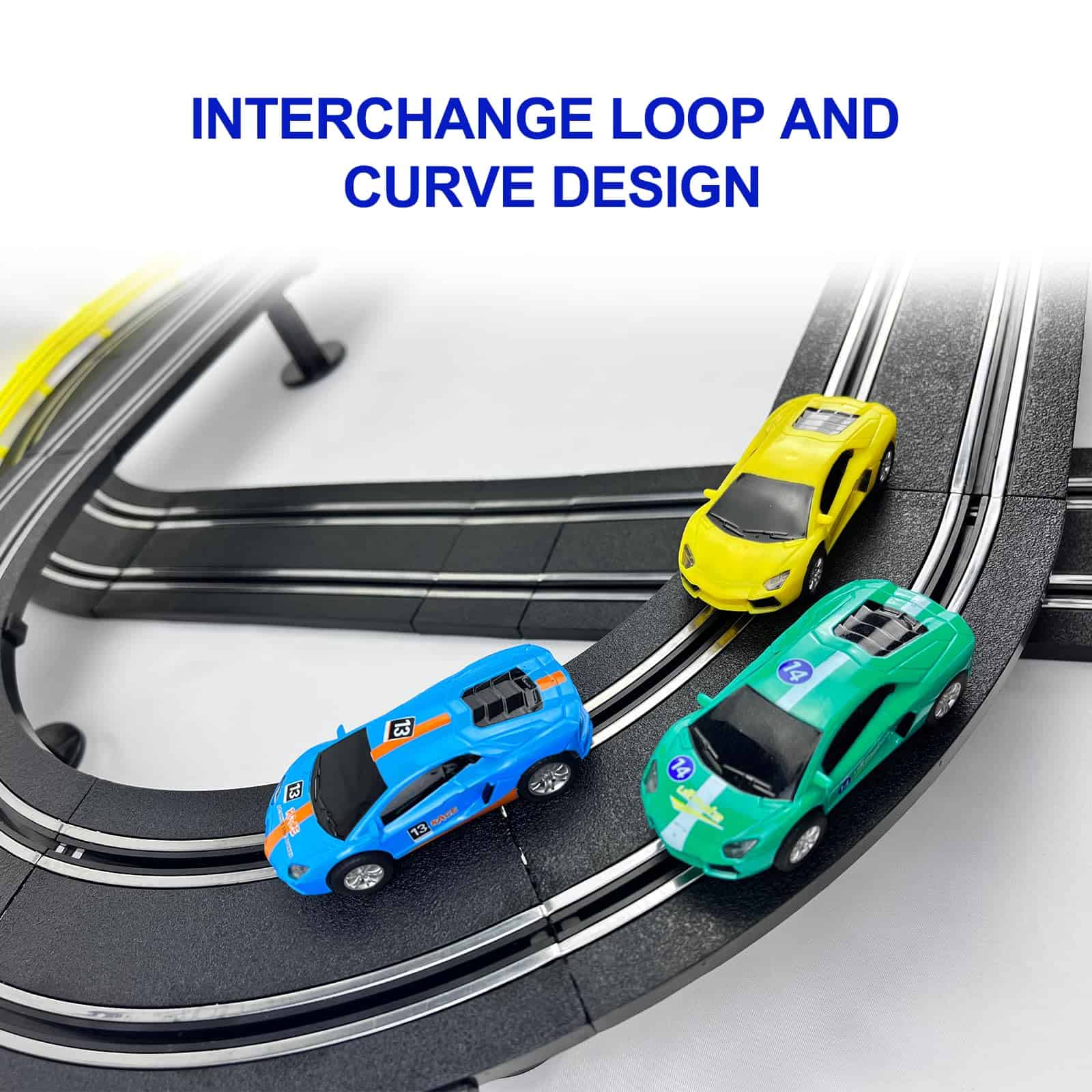 Set de Pista de Carreras Slot de Alta Velocidad GINCHO, - Imagen 8