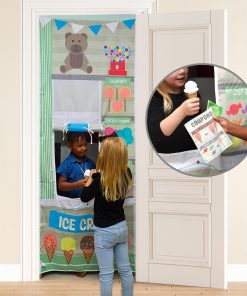 Casa de juegos para niños con forma de heladería