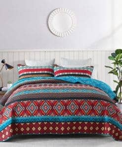 Juego de edredón Queen DDUOXIN (90x98 pulgadas) - Edredón