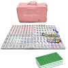 Juego de Mahjong Chino AzulHome, 144 Azulejos Numerados de