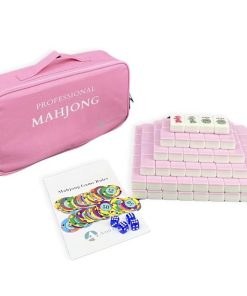 Juego de Mahjong Americano AzulHome, 166 -Rosado