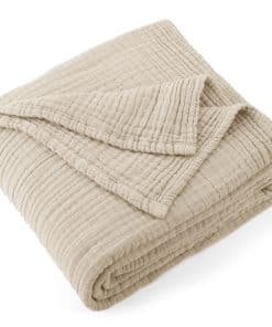 Carriediosa Manta de Algodón Muselina 100% 70" X 80" Tamaño