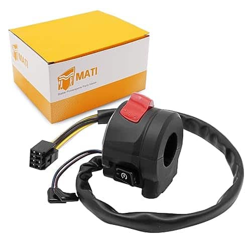 M MATI Botón Derecho de Control del Manillar Interruptor de - Imagen 8