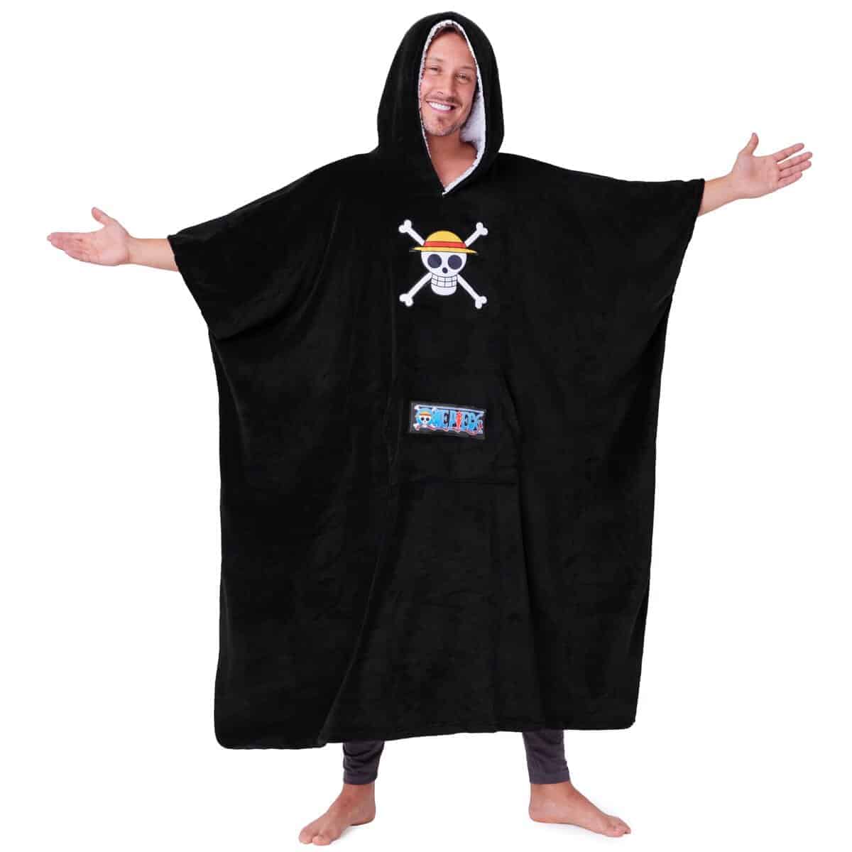 Manta con capucha One Piece para adultos y adolescentes