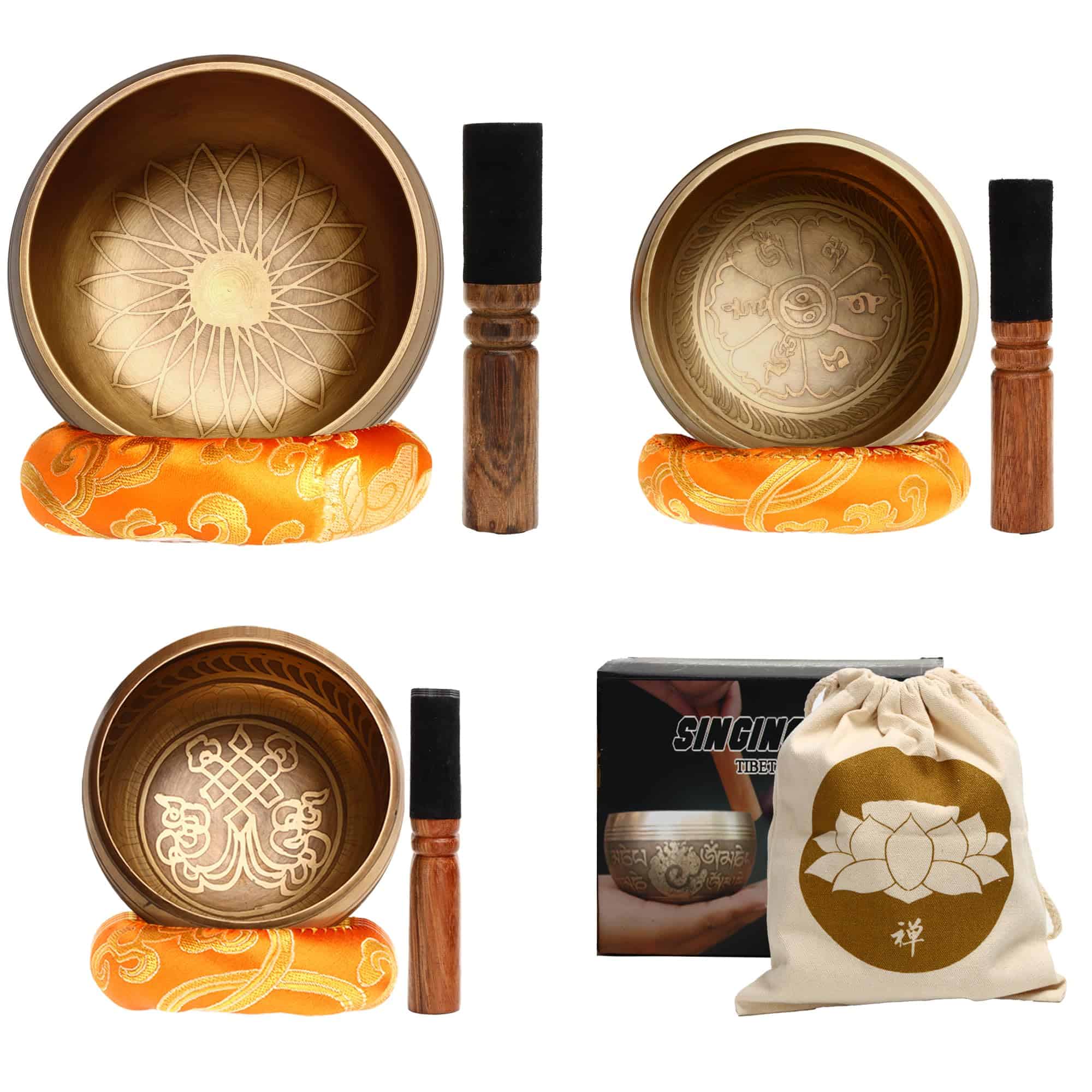 Set de Cuenco Tibetano The7boX - Fácil de Tocar para