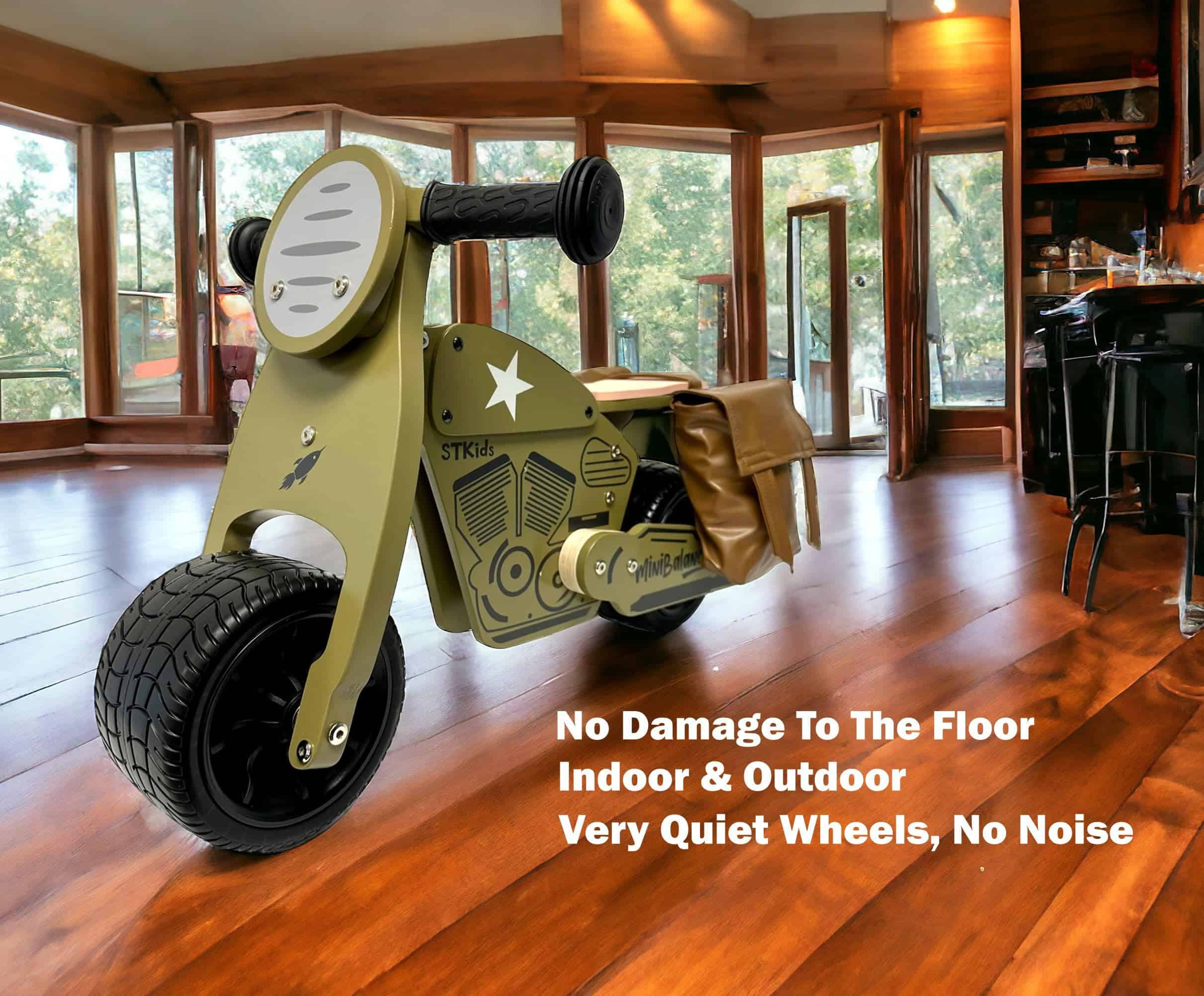 MiniBalance de Madera, Bicicleta de Equilibrio para Bebés - Imagen 9