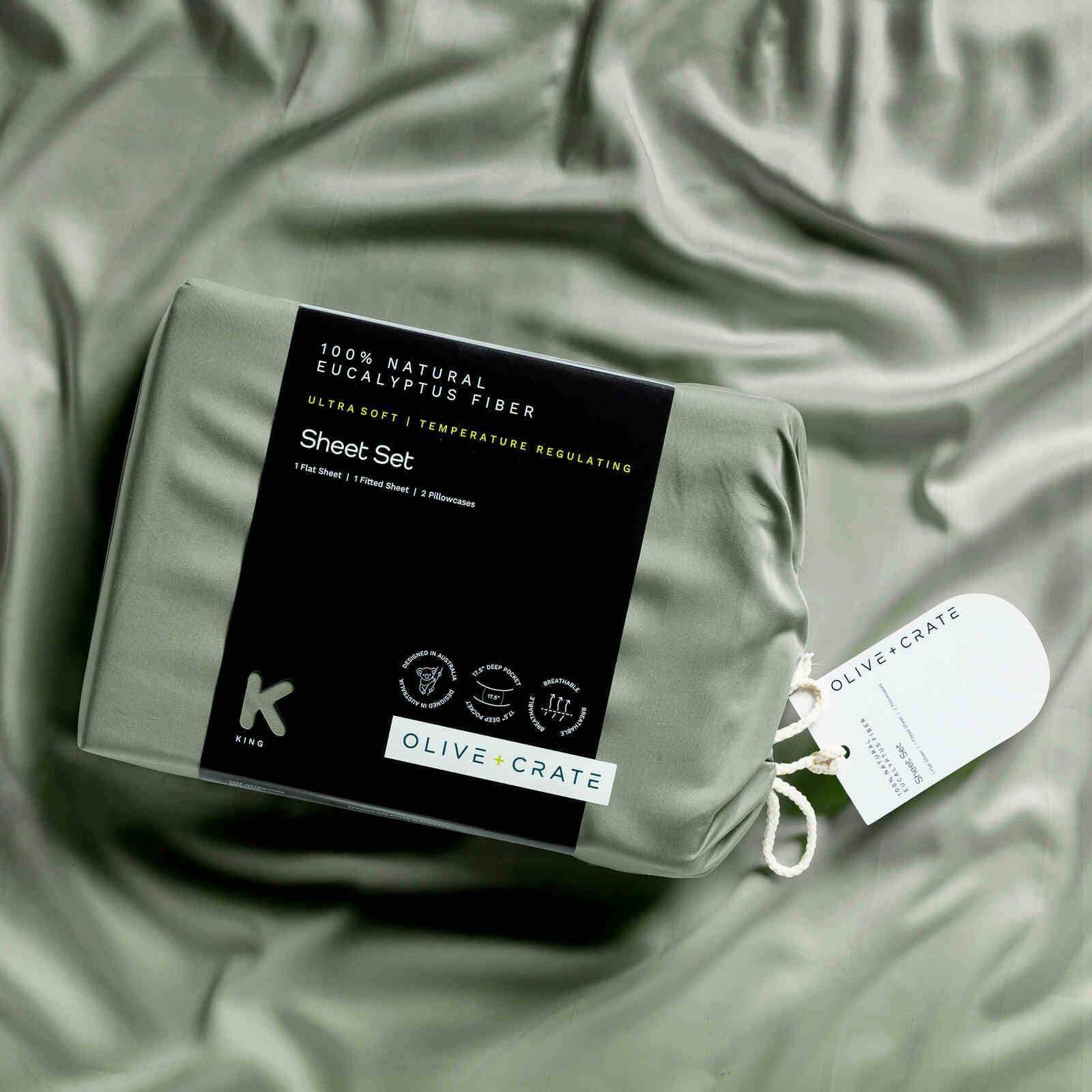 Juego de sábanas Olive + Crate Luxury Series -Moss - Imagen 8