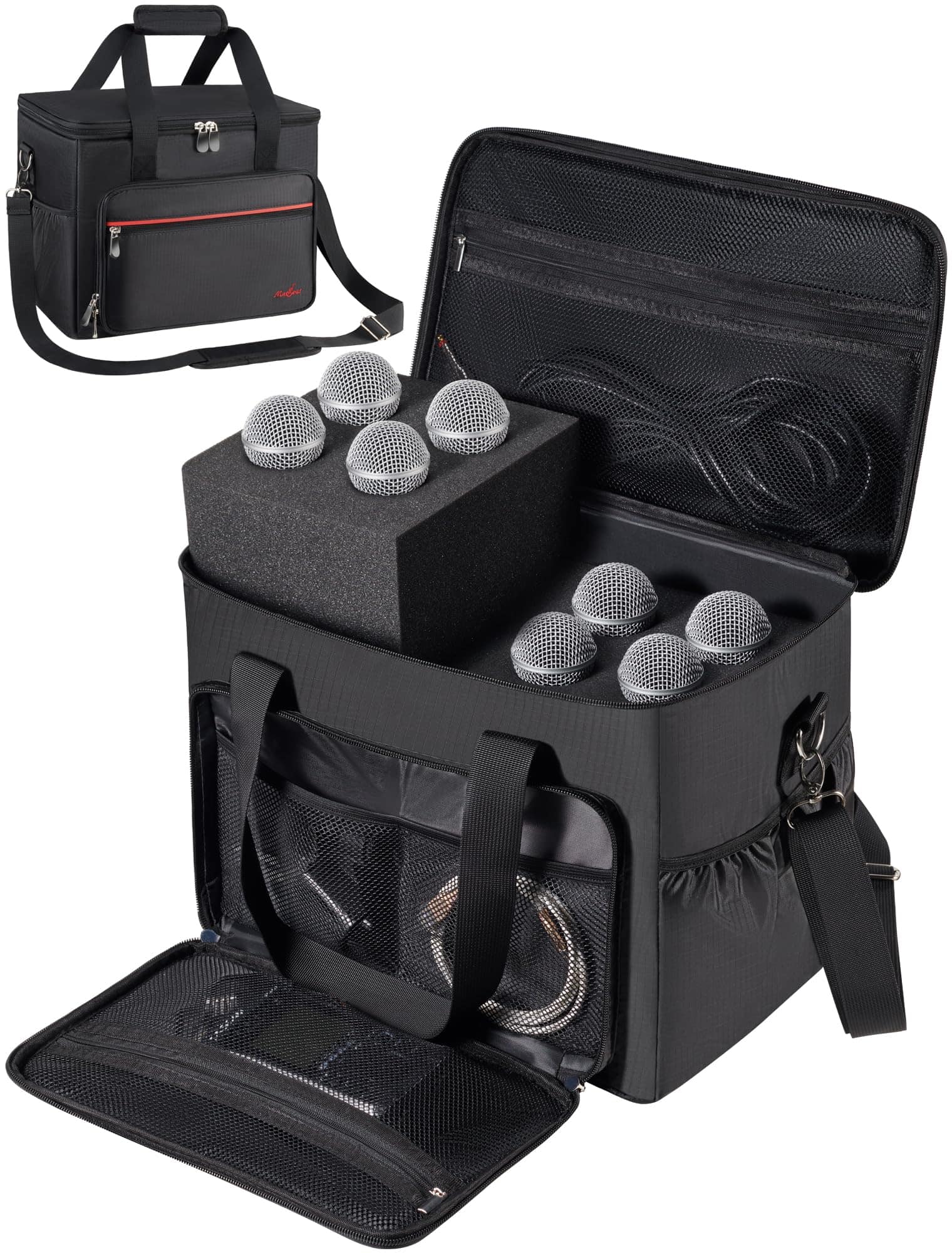 Estuche de Micrófono Musbeat para 8 Micrófonos, Estuche de - Imagen 9