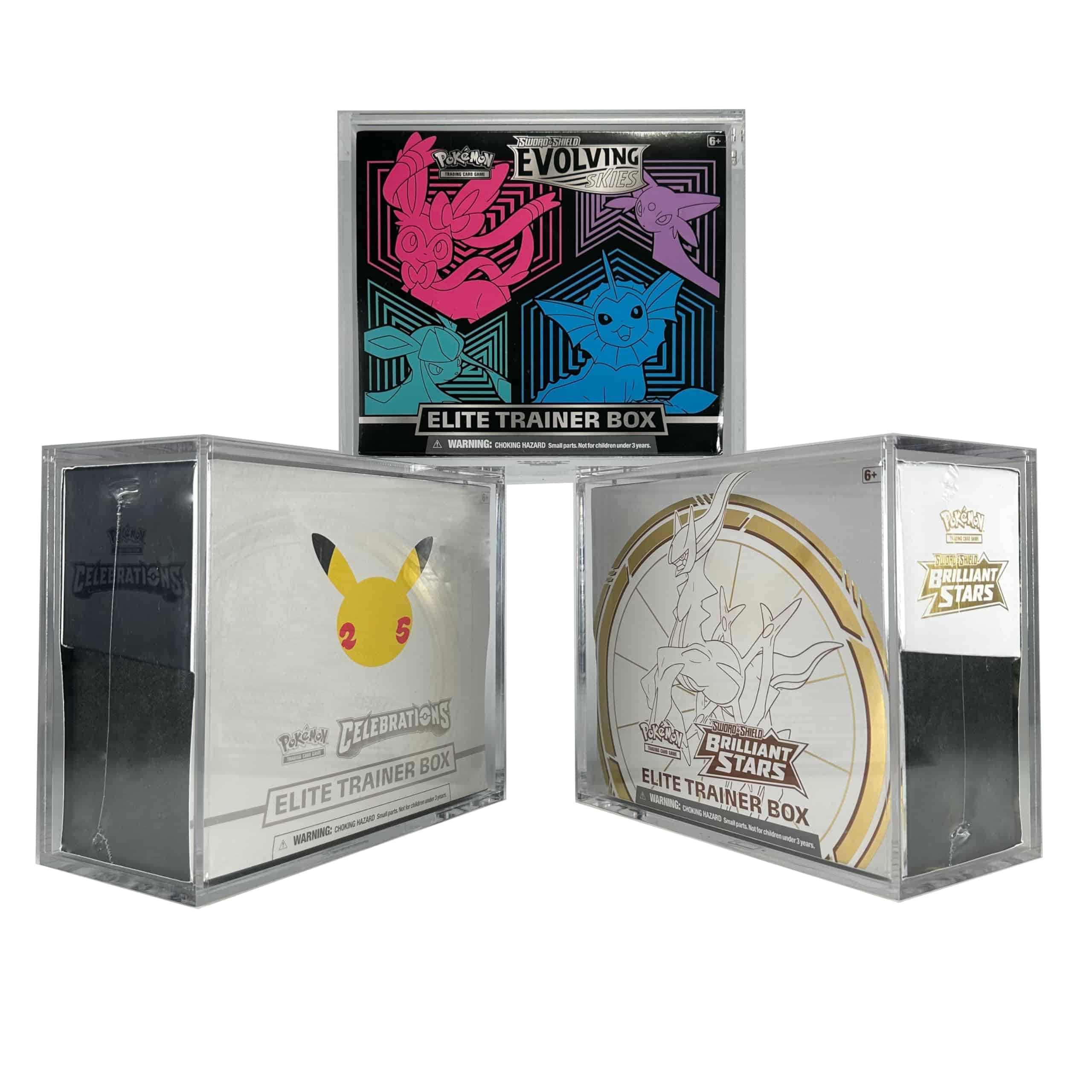 Estuche de acrílico TCGHalo ETB (paquete de 3) - Estuche