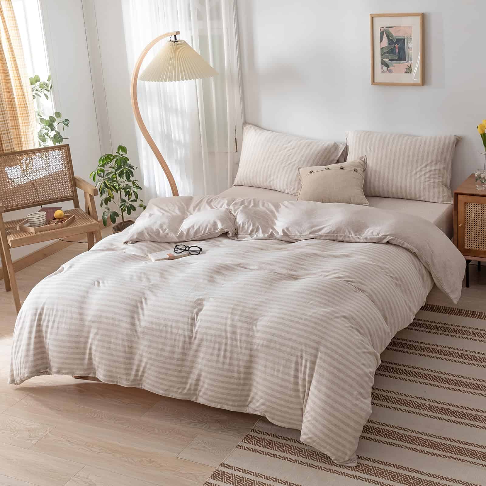 Juego de Funda de Edredón de Punto Jersey DONEUS 100% - Imagen 3