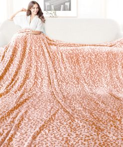 Manta de Leopardo de Felpa para Sofá Cama Suave y Esponjosa