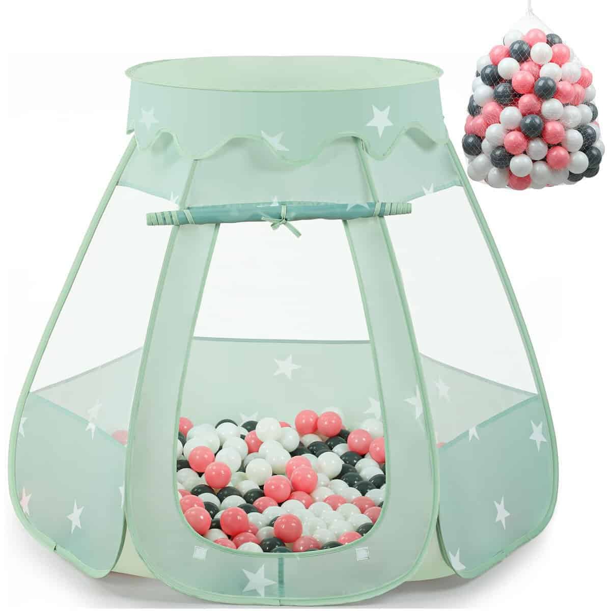 Tent de Juego para bebé Wilhunter con 150 Pelotas, Tienda