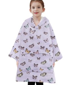 Manta con Capucha para Niños - Suéter Manta Sherpa para