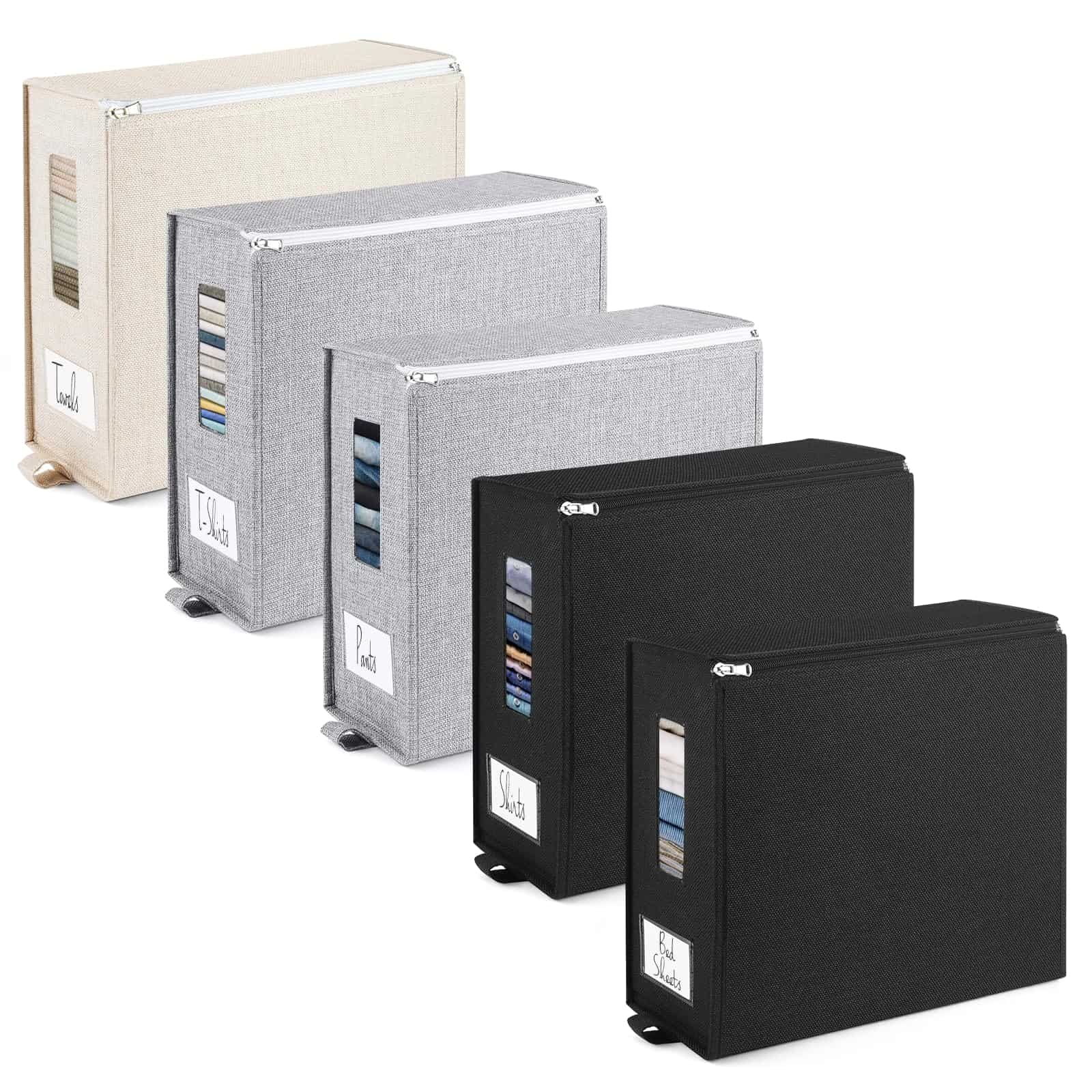 Organizadores y almacenamiento de sábanas Homaisson 5-Pack,