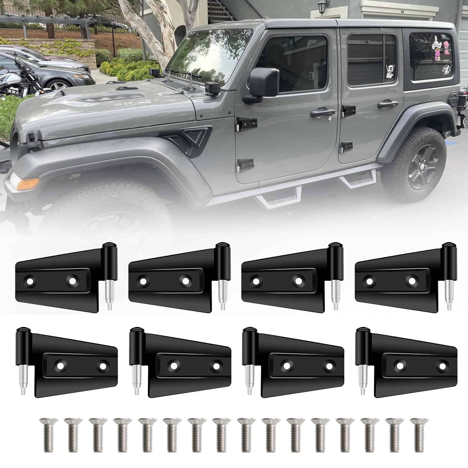 Kit de bisagras de puerta B.ZSSY JK Compatible con Jeep