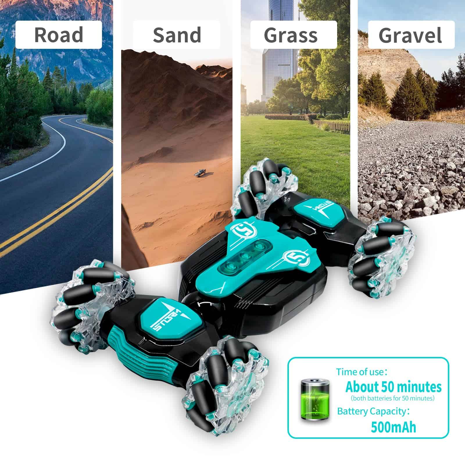 Coche de control remoto de gestos LZV, Coche de acrobacias - Imagen 6