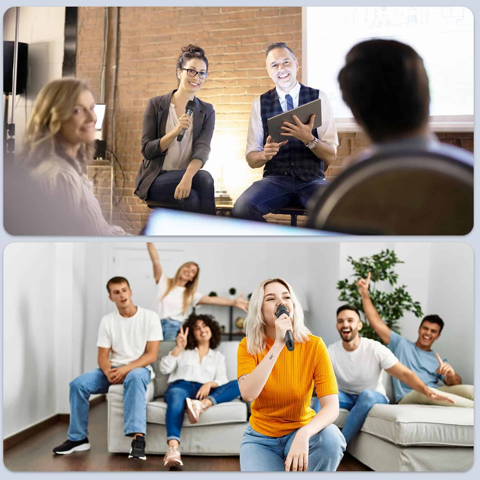 Micrófonos inalámbricos HWWR, micrófonos profesionales UHF - Imagen 7