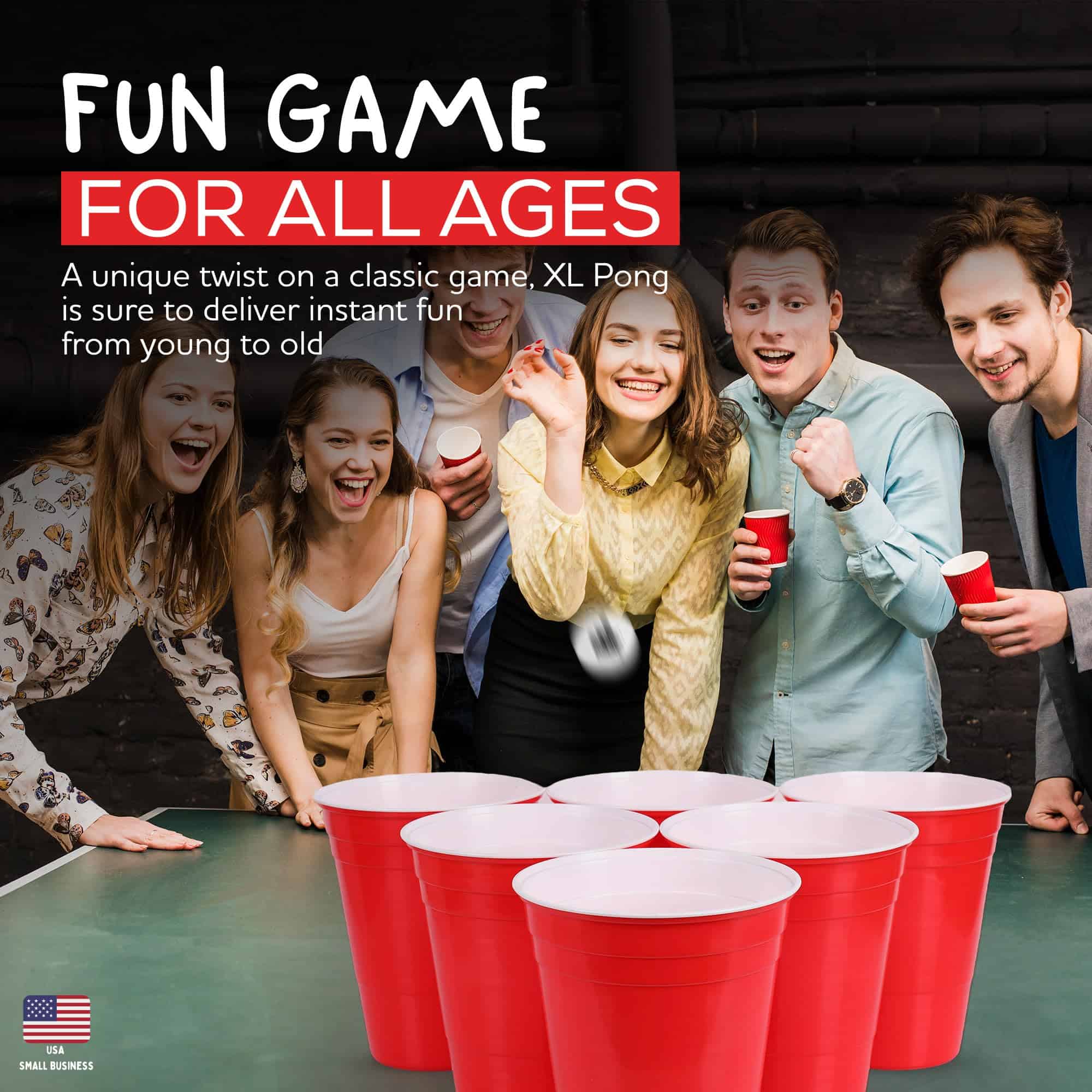 Juego de Pong XL - Set de Pong Gigante con Cubetas - Imagen 5