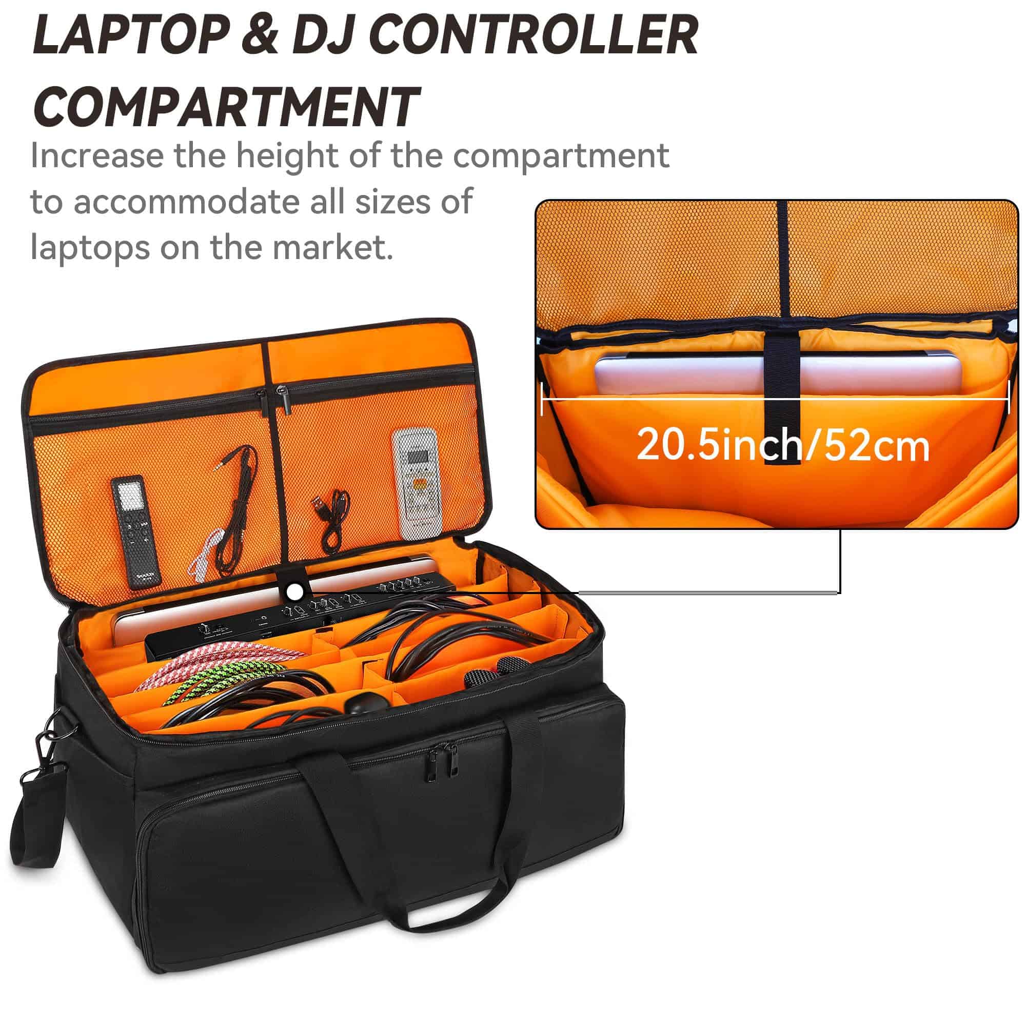 Bolso Grande para Cables para Músicos, DJs y Viajes de Alta - Imagen 4