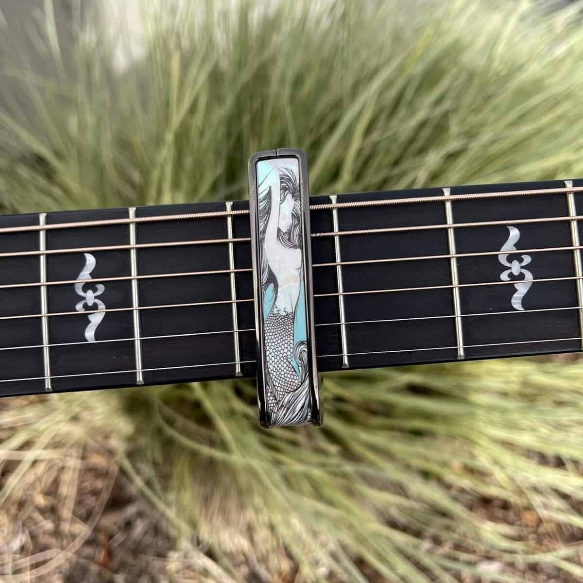 Thalia Guitar Capo - Serie Deluxe (Nuevo -Negro Cromado - Imagen 4